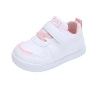 5 35 Spring and Summer Children and Infants Toddler Shoes Boys & Girls Floor Sports Flat Soles Light & Comfortable Solid Color, Rosa., 23 EU