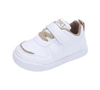 5 35 Spring and Summer Children and Infants Toddler Shoes Boys & Girls Floor Sports Flat Soles Light & Comfortable Solid Color, caqui, 25.5 EU