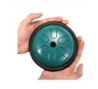 5.5 Inch Steel Tongue Drum 6 Tuning Hand Drum with Cushion Drum Bag and a Pair of Mallets Yoga Meditation (Color : E) (Black)
