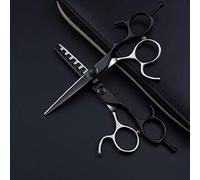 5,5 pulgadas profesionales de peluquería tijeras del peluquero de la barbería del corte del pelo Tijeras Tijeras Adelgazamiento Japón 440c tijeras de pelo