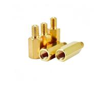 5-50 piezas M2 M3 de latón hexagonal macho hembra separador de placa de bastidor perno hexagonal roscado pilar PCB columna placa base espaciador perno(22mm (15pcs),M3 (thread 5mm))