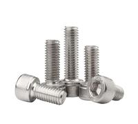 5~50 tornillos de cabeza hueca DIN912 de acero inoxidable 304 M1.6 M2 M2.5 M3 M4 M5 M6 M8, tornillos de cabeza hueca hexagonal.(8mm,M4 20pcs)