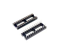 5/50 Uds 2,54 MM paso SMD DIP IC enchufe contacto Clip montaje en superficie mecanizado receptáculo 7,62mm(2x12Pin 24P DIP,5pcs)