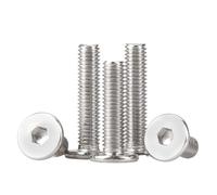 5-50 Uds CM M1.6 M2 M2.5 M3 M4 M5 M6 M8 A2 304 conector hexagonal de acero inoxidable tornillo de cabeza de oblea súper plano ultrafino longitud del perno: 2mm-45mm(22mm,M6 10pcs)