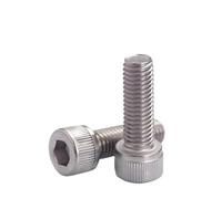 5-50 Uds DIN912 tornillo con cabeza hueca Allen 304 acero inoxidable M1.6 M2 .5 M3 M4 M5 M6 M8 tornillos hexagonal(12mm,M2 50pcs)