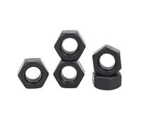 5-50 Uds DIN934 Negro 304 Tuerca Hexagonal Métrica De Acero Inoxidable Tuercas Hexagonales M2 .5 M3 M4 M5 M6 M8 M10 M12(Black 304ss,M6 (20Pcs))