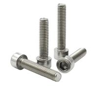 5-50 Uds M1.6 M2 .5 M3 M4 M5 M6 M8 DIN912 304 Acero Inoxidable A2-70 Hexagonal Sin Tapa Moleteada Cabeza Tornillo Allen(4mm,M1.6 x50pcs)