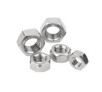 5-50 Uds M1 M1.2 M1.4 M1.6 M2 M2.5 M3 M3.5 M4 M5 M6 M8 304 Tuerca Hexagonal De Acero Inoxidable DIN934(M2.5 x50pcs)