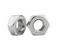 5-50 Uds M1 M1.2 M1.4 M1.6 M2 M2.5 M3 M3.5 M4 M5 M6 M8 304 tuerca hexagonal de acero inoxidable Din934(M2.0 x50pcs)