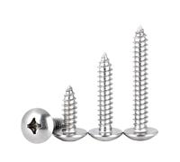 5/50 Uds M2.2 .9 M3.5 M4 8 M5. M6.3 304 cabeza de armazón grande acero inoxidable tornillo autorroscante for madera JISB1122T(16mm,20pcs M3.5)