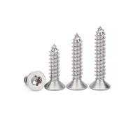 5-50 Uds M2 .3 .6 M3 .5 M4 M5 M6 304 Acero Inoxidable Seis Lóbulos Torx Cabeza Plana Avellanada Seguridad Autorroscante Tornillo De Madera(8mm,50pcs M3)