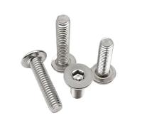 5-50 Uds M2 .5 M3 M4 M5 M6 M8 A2 304 hexagonal de acero inoxidable zócalo ultrafino oblea plana tornillo cabeza Allen L = 3-100mm(95mm,M8 5pcs)