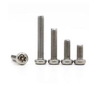 5-50 Uds M2 .5 M3 M4 M5 M6 M8 A2 Cabeza De Botón Torx Seis Lóbulos Acero Inoxidable Con Pin A Prueba Manipulaciones Perno Tornillo Seguridad Antirrobo(12mm,M8 5pcs)