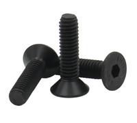 5-50 Uds M2 .5 M3 M4 M5 M6 M8 Cabeza De Llave Allen Din7991 Negro Hexagonal Avellanada Plana Tornillo Grado 10,9(3mm,M2-(50pcs))