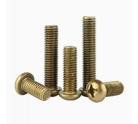 5-50 Uds M2 M2.5 M3 M4 M5 M6 latón Cruz redonda tornillo de cabeza plana pernos longitud de rosca 6-50mm(16mm,20pcs M3)