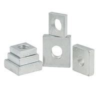 5~50 Uds M2 M3 M4 M5 M6 M8 bloque deslizante de tuercas cuadradas finas de acero al carbono Chapado en Zinc for accesorio de perfil de aluminio DIN562(M5x15x15x4 (10pcs))