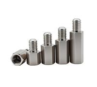 5-50 Uds M3 M4 304 Separador Hexagonal De Acero Inoxidable Macho A Hembra Tablero De Estante Perno Columna Espaciado Tornillos Pernos Espaciadores(45mm(10Pcs),M4(L1-6mm))