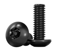 5~50 Uds M3 M4 M5 M6 M8 Pin Torx cabeza de botón tornillo de acero inoxidable con seis lóbulos negros antirrobo a prueba de manipulaciones tornillo de seguridad(M3x20 50pcs)