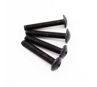 5/50 Uds M3 M4 M5 M6 negro 304 cabeza de armadura empotrada en cruz acero inoxidable perno redonda plana grande(5pcs M5x30mm)
