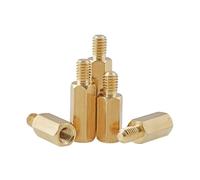 5-50 Uds Macho A Hembra Espaciador De Latón M2 .5 M3 M4 M5 M6 Espaciadores Separación PCB Hexagonales Largos(14mm,M2 (50pcs))
