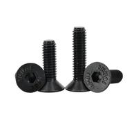 5-50 Uds Tornillo Con Cabeza Hexagonal De Acero Al Carbono Negro Rosca Métrica Pernos Máquina Metal M3 M4 M5 M6 M8 DIN912 DIN7991 ISO7380 A2 Tornillos Hexagonales(DIN7991 12mm,M8(5Pcs))