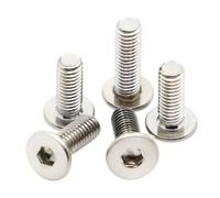5-50 Uds tornillo M1.6 M2 M2.5 M3 M4 M5 M6 M8 304 conector hexagonal de acero inoxidable perno de cabeza de oblea plana ultradelgado súper bajo(8mm,M1.6 50pcs)