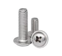 5-500 tornillos M8 inox cabeza redondeada brida Phillips ISO7380.2