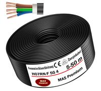 MAS Premium H07RN-F 5G1,5, 2,5, 4, 6 o 10 m, cable flexible con conductor de protección para dispositivos pesados (H07RN-F 5G4 mm², 10 m)