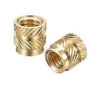 5-50pcs Brass Insert Knurled Nut M2 M3 M4 M5 M6 M8 Brass Threaded Inserts For Plastic Heat Set Embedment Nuts For 3D Printer(Length 4mm,M3 (OD5mm) 50pcs)