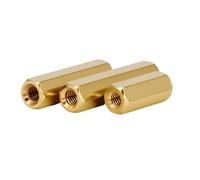 5-50PCS M2.5 Latón Hex Standoff Board Rack Espaciado Tornillos Placa Base PCB Soporte Espaciadores Pernos Pilares De Columna Hexagonales Roscados Métricos(36mm(5pcs))