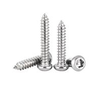 5/50pcs ST2 2.3 2.6 M3 M3.5 M4 M5 M6 304 Stainless Steel Six Lobe Torx Pan Round Head With Pin Security Self-tapping Wood Screw(22mm,5pcs M6)