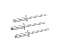 5/50ps M2 M2.4 M3 M3.2 M4 M5 M6 M6.4 GB12618 cúpula de aluminio redondo Pop abierto núcleo hueco tirando cuentagotas ciego remache autoenchufable(20Pcs M5,10mm)