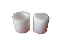 5-50Uds Tapas De Extremo Redondo Goma Silicona Cubierta Tubo Blanco