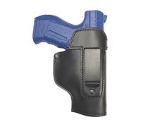 5-56.de IWB 21 Funda de Pistolas de Cuero Genuino para Glock/Sig Sauer/Wallther/Heckler y Koch/Beretta/CZ/Taurus/Oculta Transporte Cinturón IWB Holsters Negro