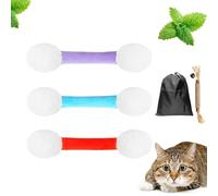 5.5in Cotton Swabs Cat Toys with Catnip, Giant Qtip Cat Toy, Durable Big Kitten Chew Dental Teething Ropes, Large Q Tip Cat Toy for Boredom Exercise Play Anxiety Digestive Aid Lover Gift (3Pcs*b)