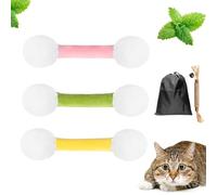 5.5in Cotton Swabs Cat Toys with Catnip, Giant Qtip Cat Toy, Durable Big Kitten Chew Dental Teething Ropes, Large Q Tip Cat Toy for Boredom Exercise Play Anxiety Digestive Aid Lover Gift (3Pcs*a)
