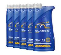5 5x1 Liter MANNOL 10W-40 Classic Aceite de motor para Audi,VW,Renault,Mercedes