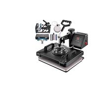 5 6 8 en 1 Machina de prensa térmica Tamisa TRANSERA DE TRANSMISIÓN CALOR SUBLIMACIÓN MUNTIFUNTIONES for TAQUI Para principiantes: Bricolaje(5 in 1 12x15 Inch)