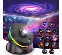 [5/6ª generación actualizado] Proyector de galaxia planetario, proyector de luz de estrella 13 en 1, luz nocturna de sueño estrellado con meteoros dinámicos, nebulosa de rotación de 360°, proyección