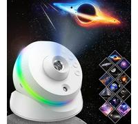[5/6ª generación actualizado] Proyector de galaxia planetario, proyector de luz de estrella 13 en 1, luz nocturna de sueño estrellado con meteoros dinámicos, nebulosa de rotación de 360°, proyección
