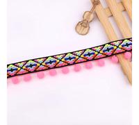 5.6 Metros Borla Trim Band Pompom Trim Pom Trim Pom Bobble Ribbon Cinta Pompon Cinta Para Coser Recortar La Cinta De Coser Para La DecoracióN De Los Accesorios De Los Suministros Del Arte De Diy (I)