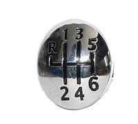 5/6 Pomo Engranaje Velocidad Palo Insignia Emblema Embellecedor Tapa para Renault para Clio para Twingo para Escénico para Megane II 1996-2011 Pomos para Palanca Coche (Color : R 1 2 3 4 5 6)