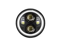 5.75" Inch Motorcycle Headlight Halo Angel Eyes High Low Beam 5 3/4" DRL Turn Signal Project For Harley For Sportster 883 For XL883 For FXCW,Luz de giro