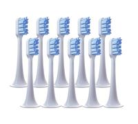 5/8/10 cabezales de repuesto for cepillo dientes, compatibles con cepillos eléctricos sónicos Xiaomi T300 y T500. Boquillas suaves for(10 blue)