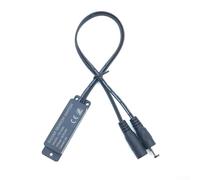 5.8 GHz Microondas Sensor de movimiento Interruptor Controlador para Detección de Humanos y Objetos, 5-24 V DC, Carga 60 W, Rango de detección de 360°, Blanco/Negro (negro)