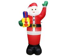 5.9Ft Inflatable Santa Claus,Inflatable Gift Bag For Santa,With Led Lights,Attracting Attention,Increase Holiday Atmosphere,For Outdoor Christmas Garden Lawn Party Decor, LJJY-KK