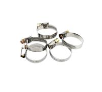 5 abrazaderas de 8-80 mm, antioxidantes, de acero inoxidable, for mangueras de combustible y agua, con resorte de sinfín.(50-70mm)