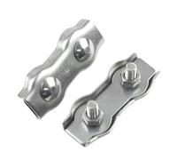 5 abrazaderas de acero inoxidable M2-M8 for pernos de doble poste, for cables y alambres, con agarre simple for bricolaje.(M8-5pcs)