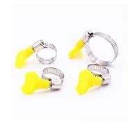 5 abrazaderas de acero inoxidable para pantalones, 6 mm a 32 mm, ajustables con mango de plástico, para cerveza, acuario, plumbing y tubo automotriz (8 a 12 mm)