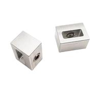 5 abrazaderas de aluminio mecanizado for cinturón, ideales for impresoras 3D DIY. Incluyen fijación con tornillo ajuste(For 6MM belt)